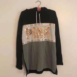 PINK Glitter Hoodie
